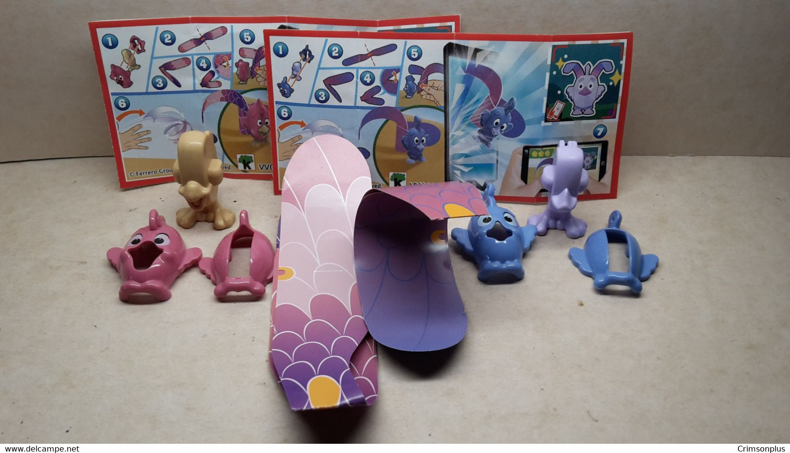 2020 Ferrero - Kinder Surprise - VV018 & VV019 - Flying Birds - Complete Set + 2 BPZ's - Monoblocchi