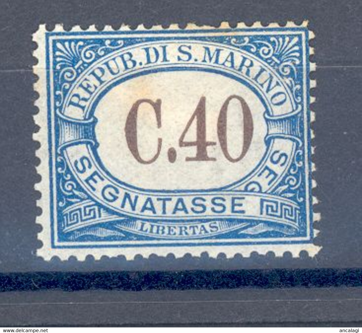 RSM F.lli Nuovi Segnatasse 005 - San Marino 1939 - 1v. C.40 - Impuestos