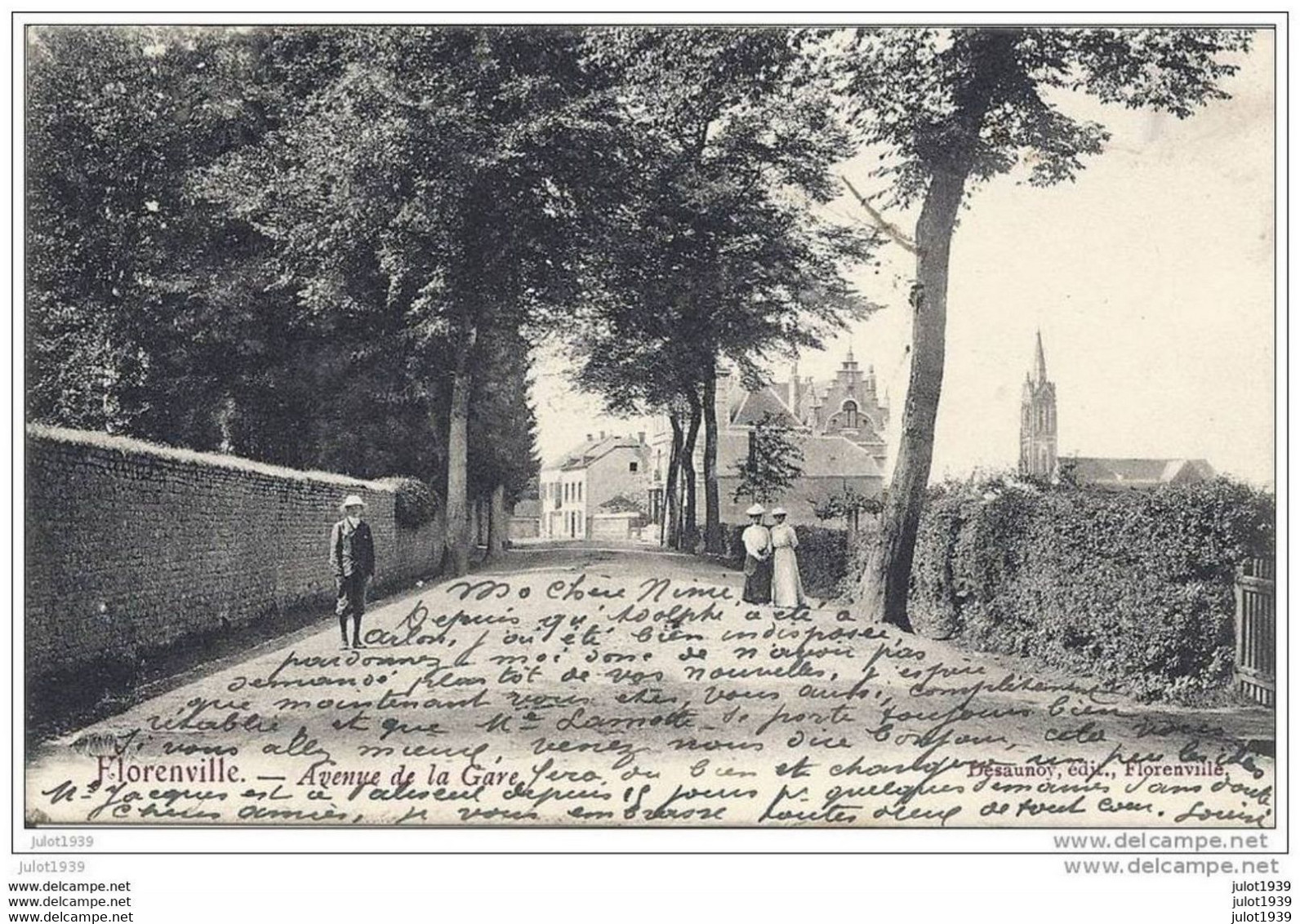 FLORENVILLE ..-- Avenue De La GARE . 1905 Vers ARLON  ( Melle N. LAMOTTE ) . Voir Verso . - Florenville