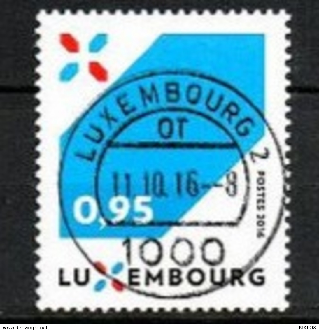 LUXEMBOURG, LUXEMBURG 2016, MI 2105, Y&T 2049, NOUVELLE SIGNATURE DU LUXEMBOURG,  GESTEMPELT, OBLITERE - Used Stamps