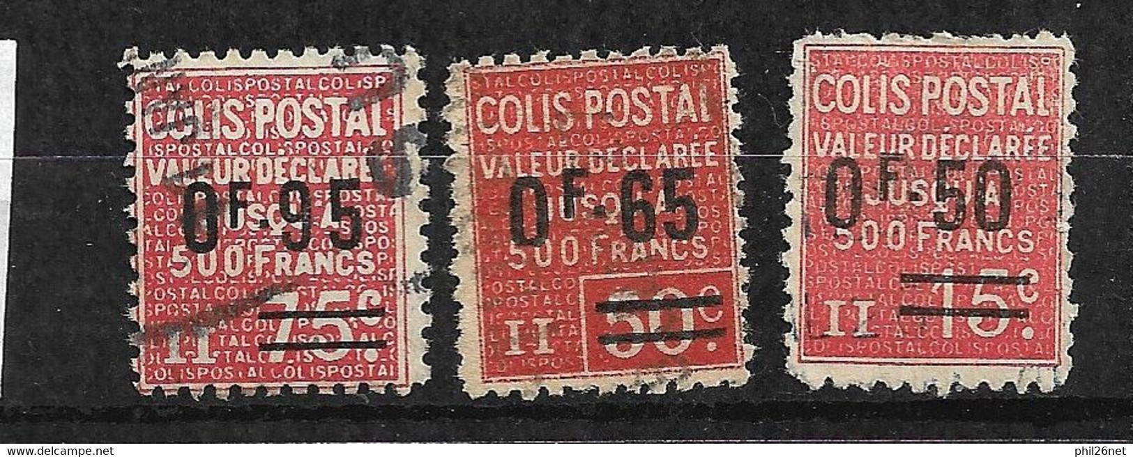 France Colis Postaux   N ° 55  ; 60  Et 139       Oblitérés B/TB   Voir7scans    Soldé   ! ! ! - Oblitérés