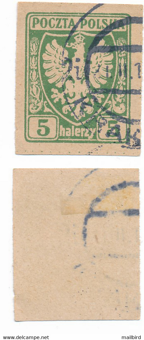 5 Halerzy - 5h 1919 - Polish Eagle - Used Stamps