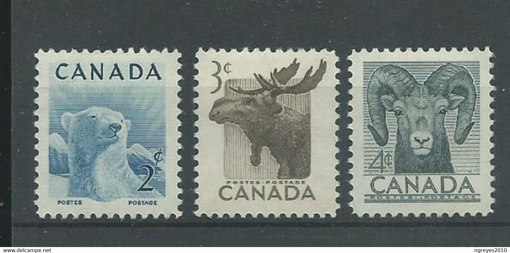 220042801  CANADA.  YVERT Nº  257/9  */MH - Unused Stamps