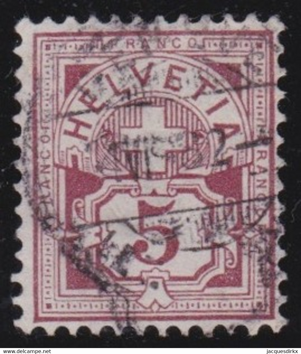 Schweiz    .    Yvert    59  (2 Scans)        .       O    .    Gestempelt - Used Stamps