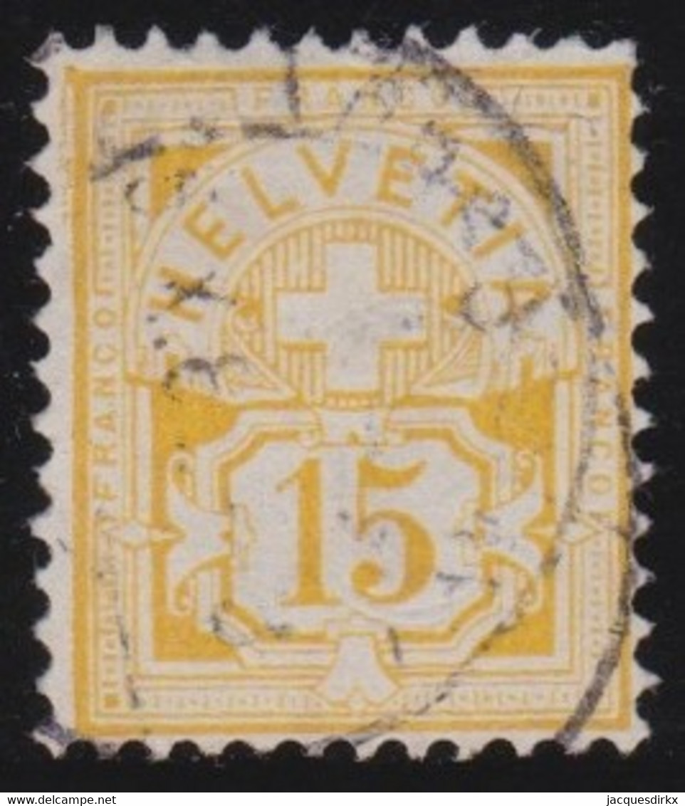 Schweiz    .    Yvert    62 (2 Scans)        .       O    .    Gestempelt - Used Stamps