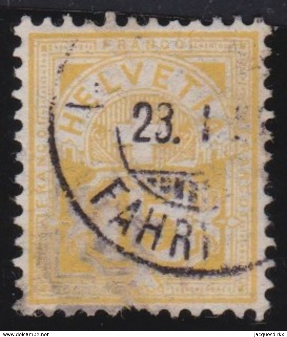 Schweiz    .    Yvert    69     .       O    .    Gestempelt - Used Stamps