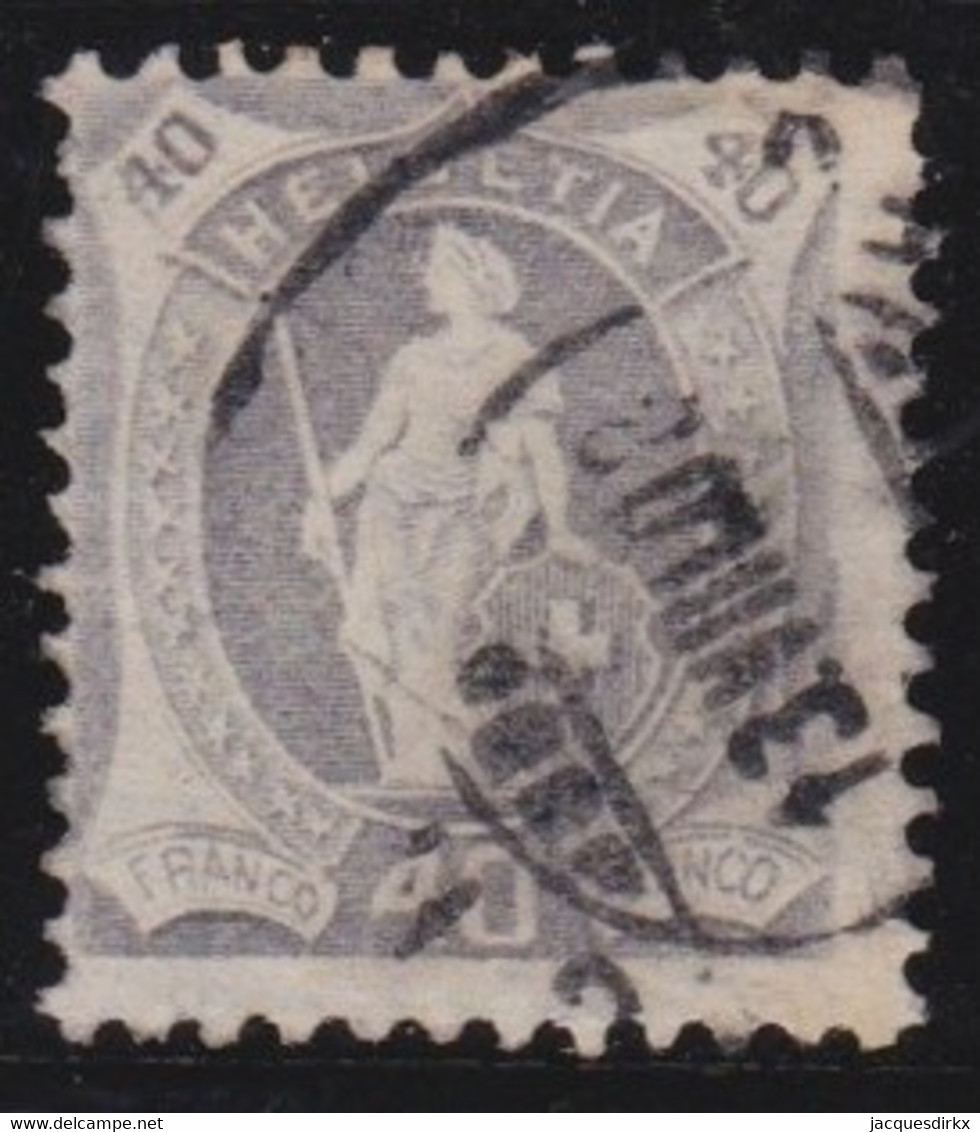 Schweiz    .    Yvert   .   109      .       O    .    Gestempelt - Used Stamps