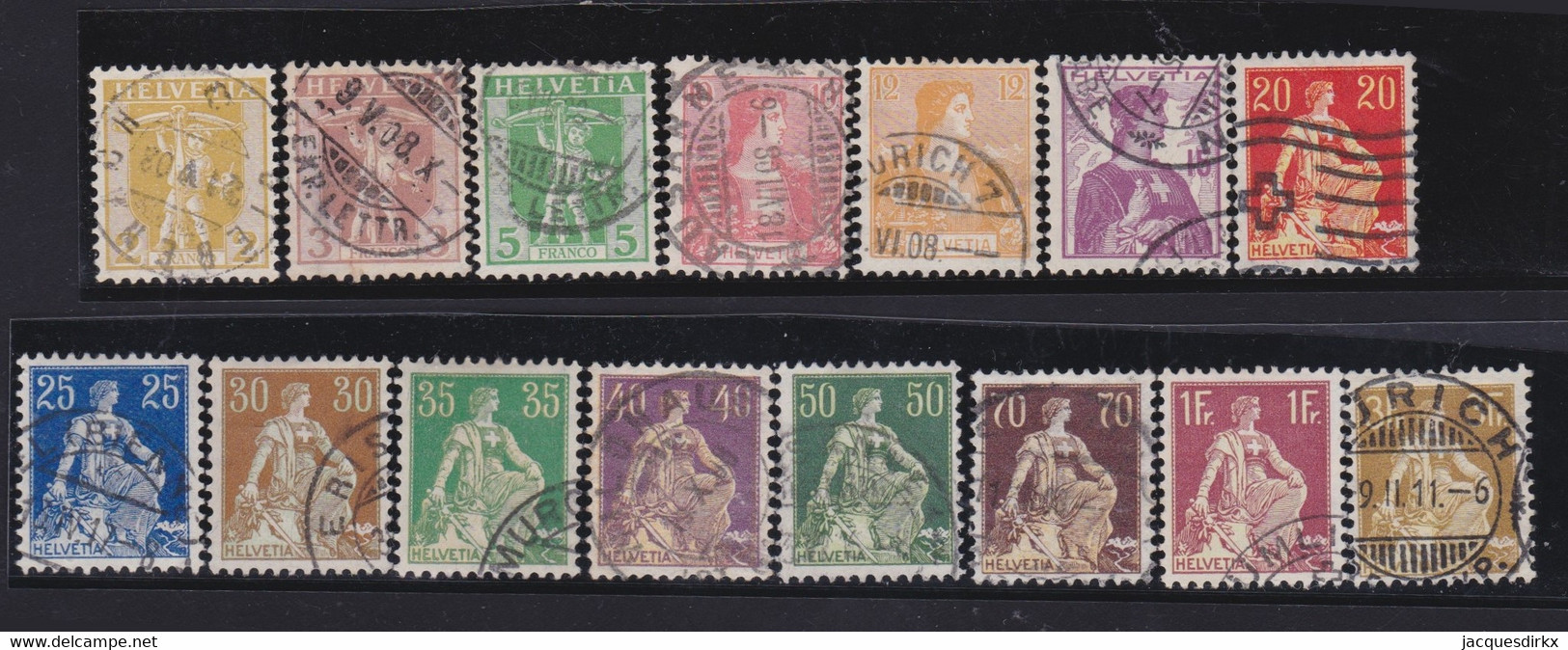 Schweiz    .    Yvert   .     113/127      .       O    .    Gestempelt - Used Stamps