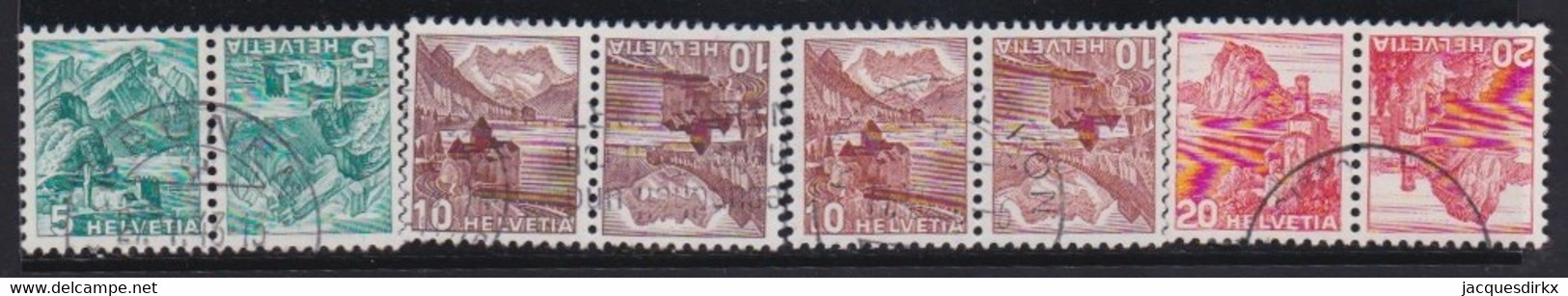 Schweiz    .    Yvert     .   290b/293b     .       O    .    Gestempelt - Used Stamps