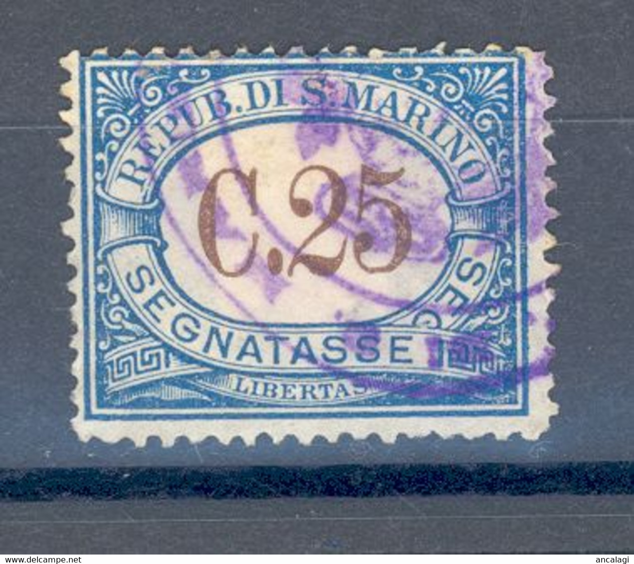 RSM F.lli USATI SEGNATASSE 015 - San Marino 1939 - 1v. Da C.25 - Postage Due