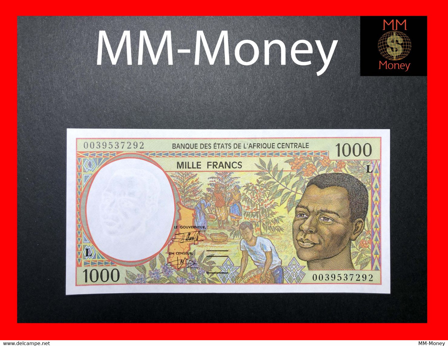 CENTRAL AFRICAN STATES  "L"  GABON  1.000 1000 Francs 2000  P. 202 L   AUNC - Zentralafrikanische Staaten