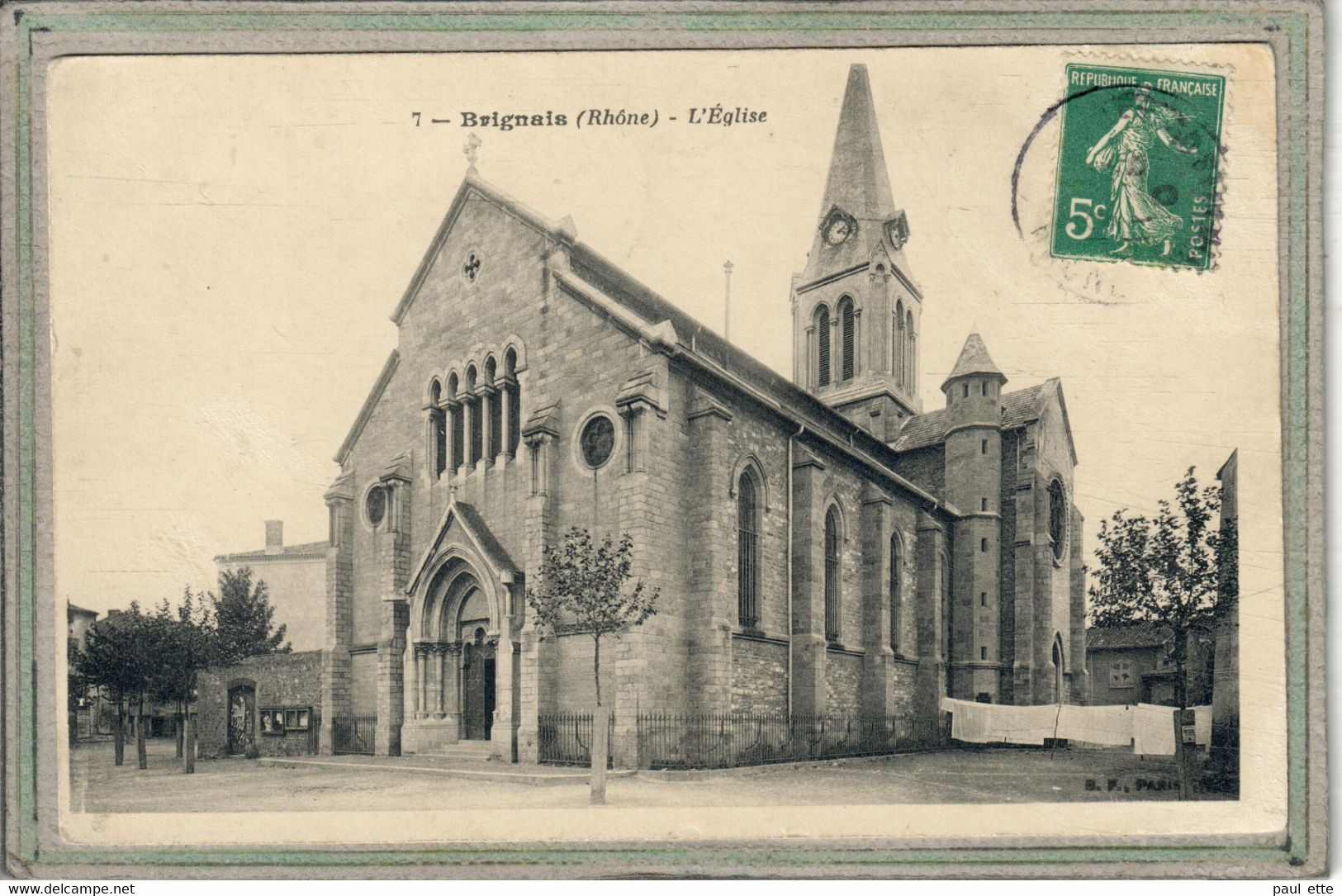 CPA - (69) BRIGNAIS - Aspect De L'Eglise En 1910 - Brignais