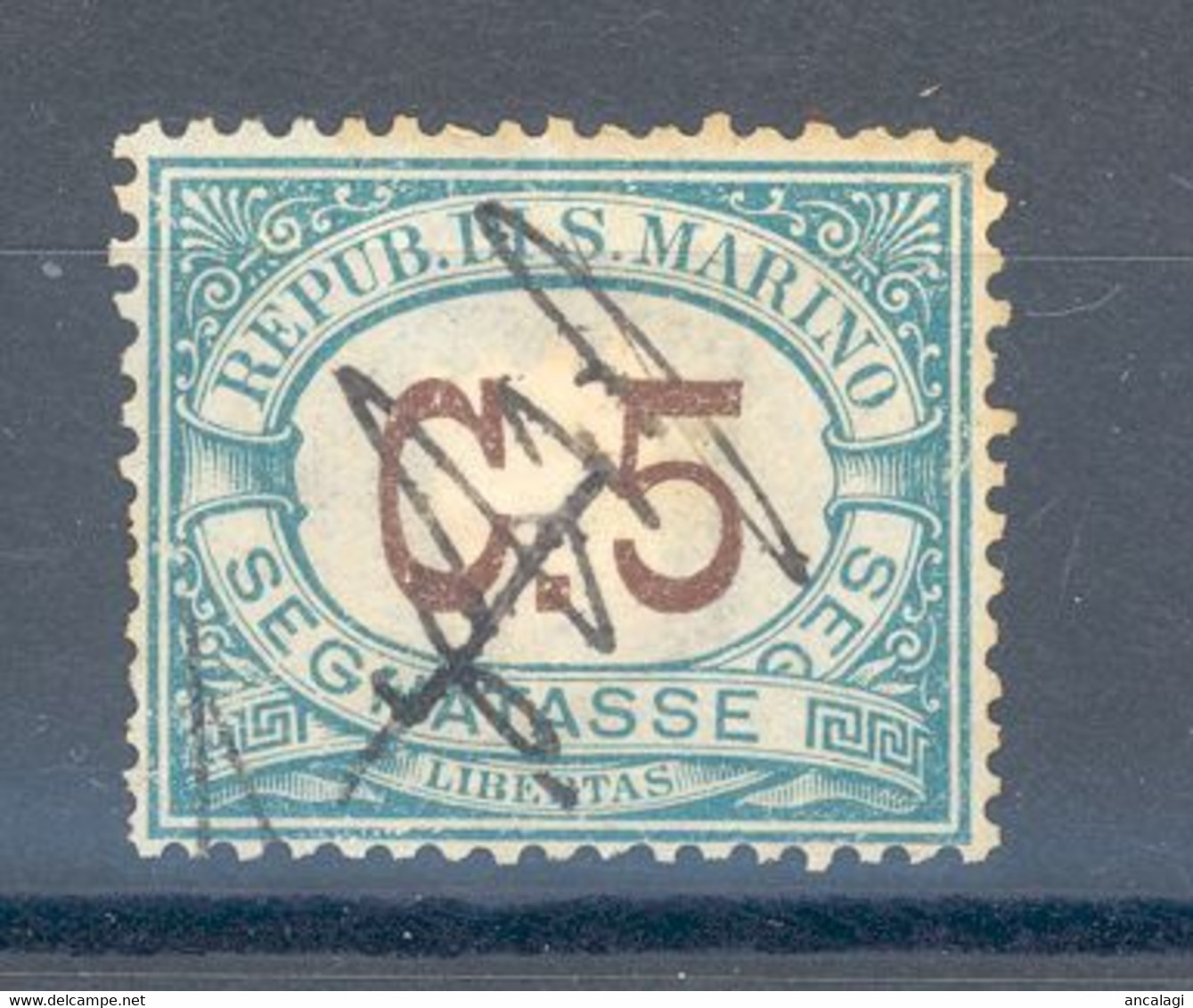 RSM F.lli USATI SEGNATASSE 016 - San Marino 1897 - 1v. Da C.5 - Timbres-taxe