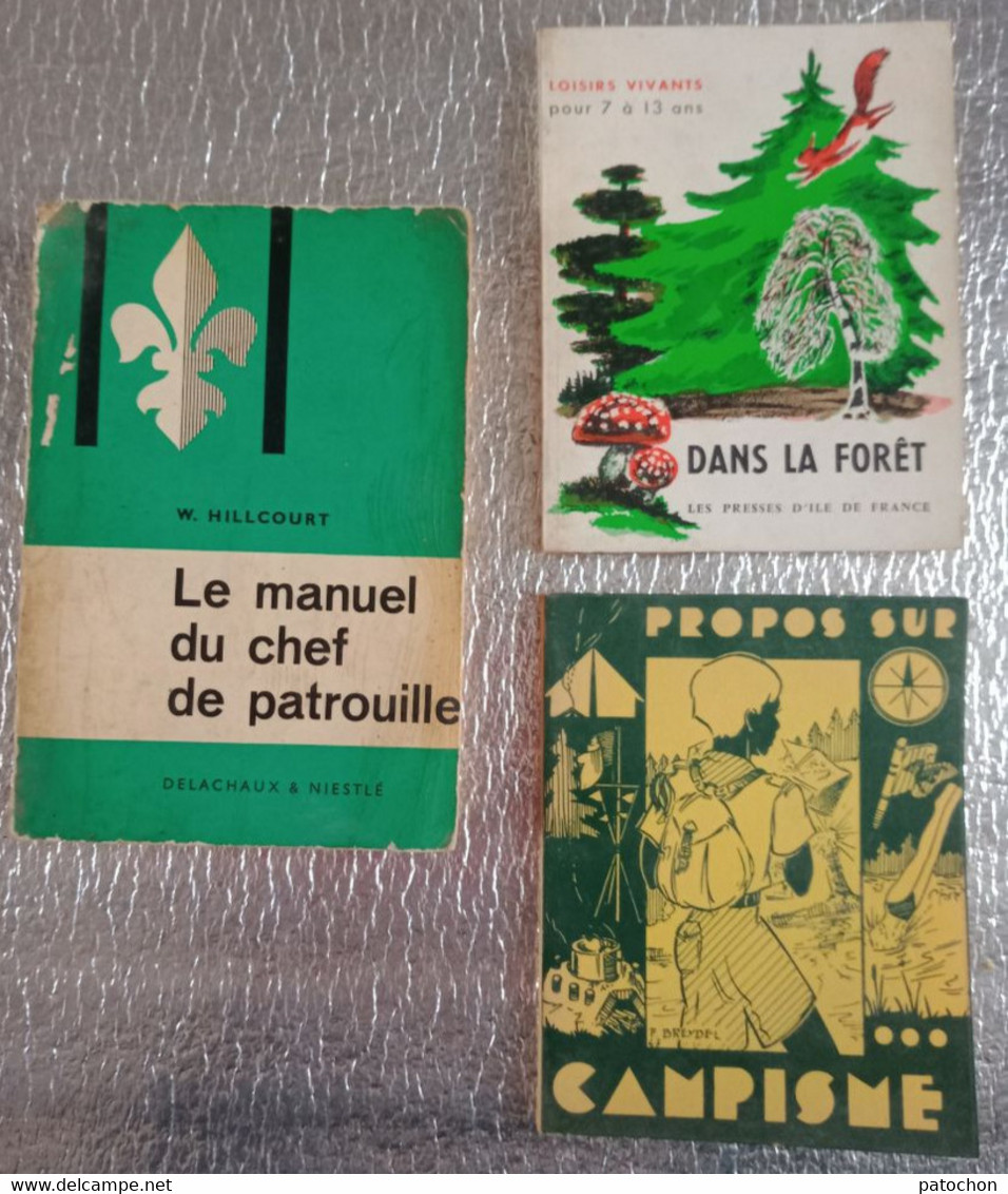 Lot Le Manuel Du Chef De Patrouille Scoutisme Campisme L.Lasso Dans La Forêt P.I.D.F - Lots De Plusieurs Livres