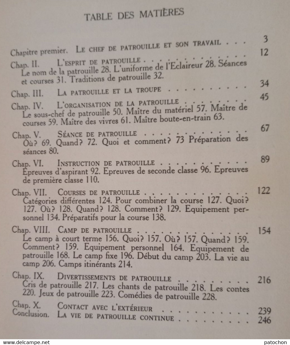 Lot Le Manuel Du Chef De Patrouille Scoutisme Campisme L.Lasso Dans La Forêt P.I.D.F - Lots De Plusieurs Livres