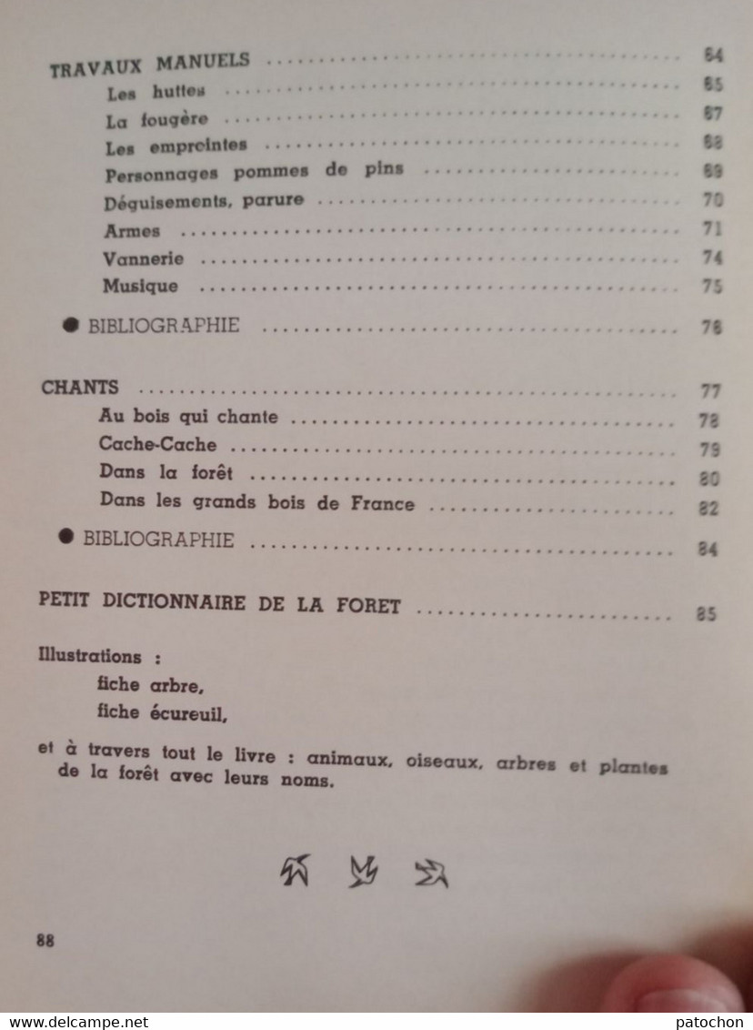 Lot Le Manuel du Chef de Patrouille Scoutisme Campisme L.Lasso Dans la Forêt P.I.D.F