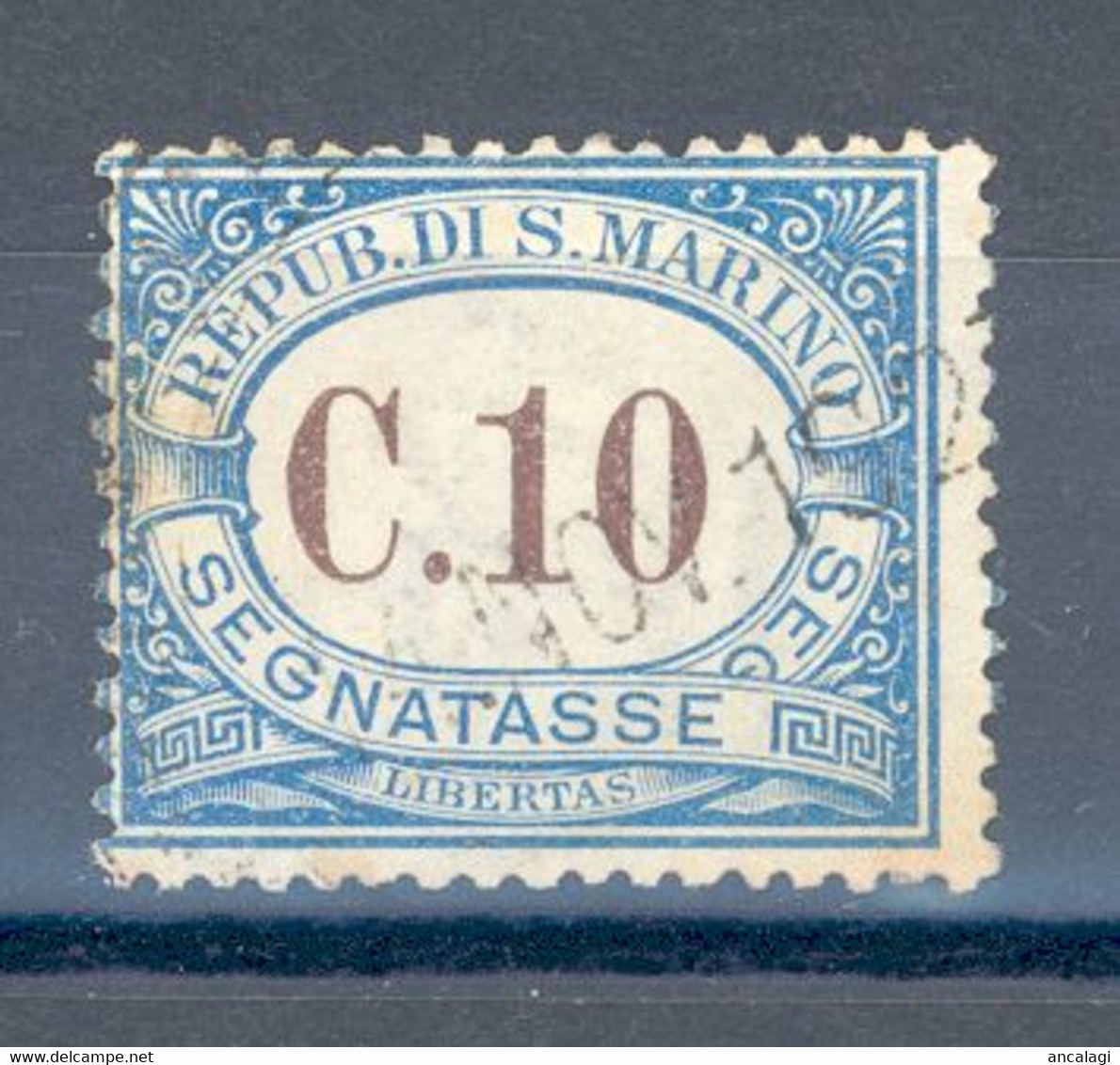 RSM F.lli USATI SEGNATASSE 018 - San Marino 1925 - 1v. Da C.10 - Timbres-taxe