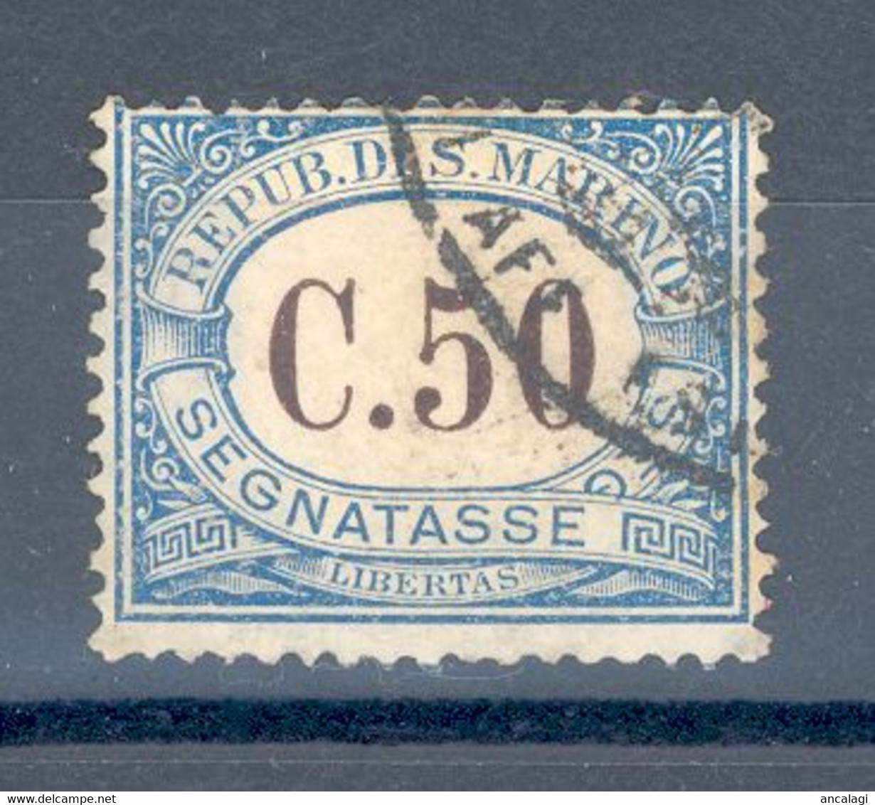 RSM F.lli USATI SEGNATASSE 020 - San Marino 1925 - 1v. Da C.50 - Portomarken