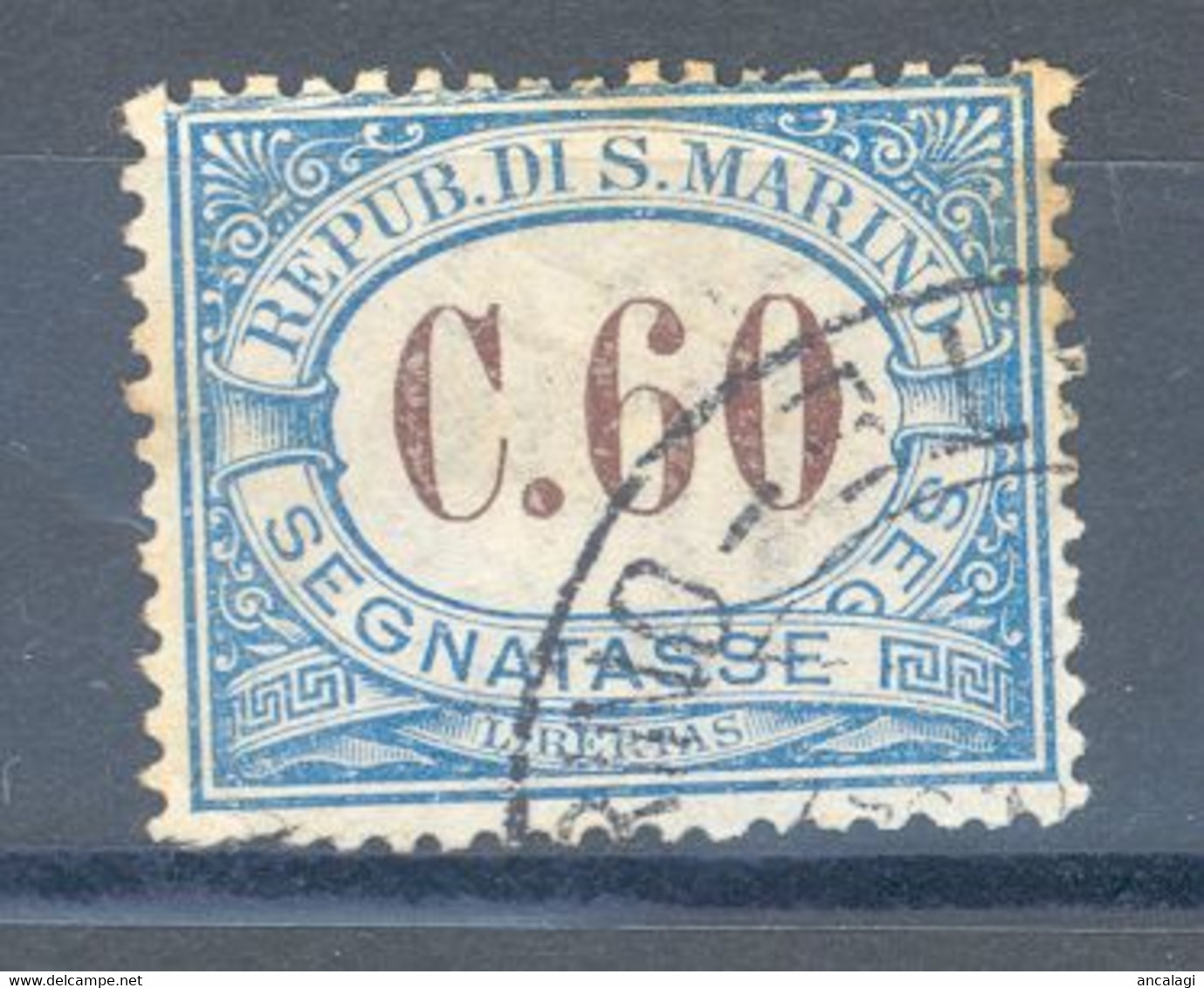 RSM F.lli USATI SEGNATASSE 021 - San Marino 1925 - 1v. Da C.60 - Timbres-taxe