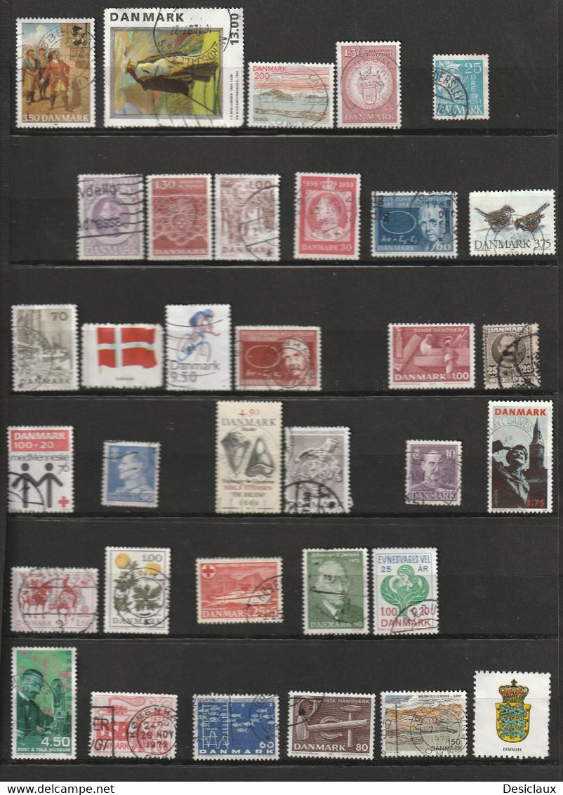 DANEMARK. Plus De 400 Timbres Oblitérés Très Variés. Idéal échange Vente. Petit Prix (0,02€ Le Timbre). Voir Les Scans. - Vrac (max 999 Timbres)