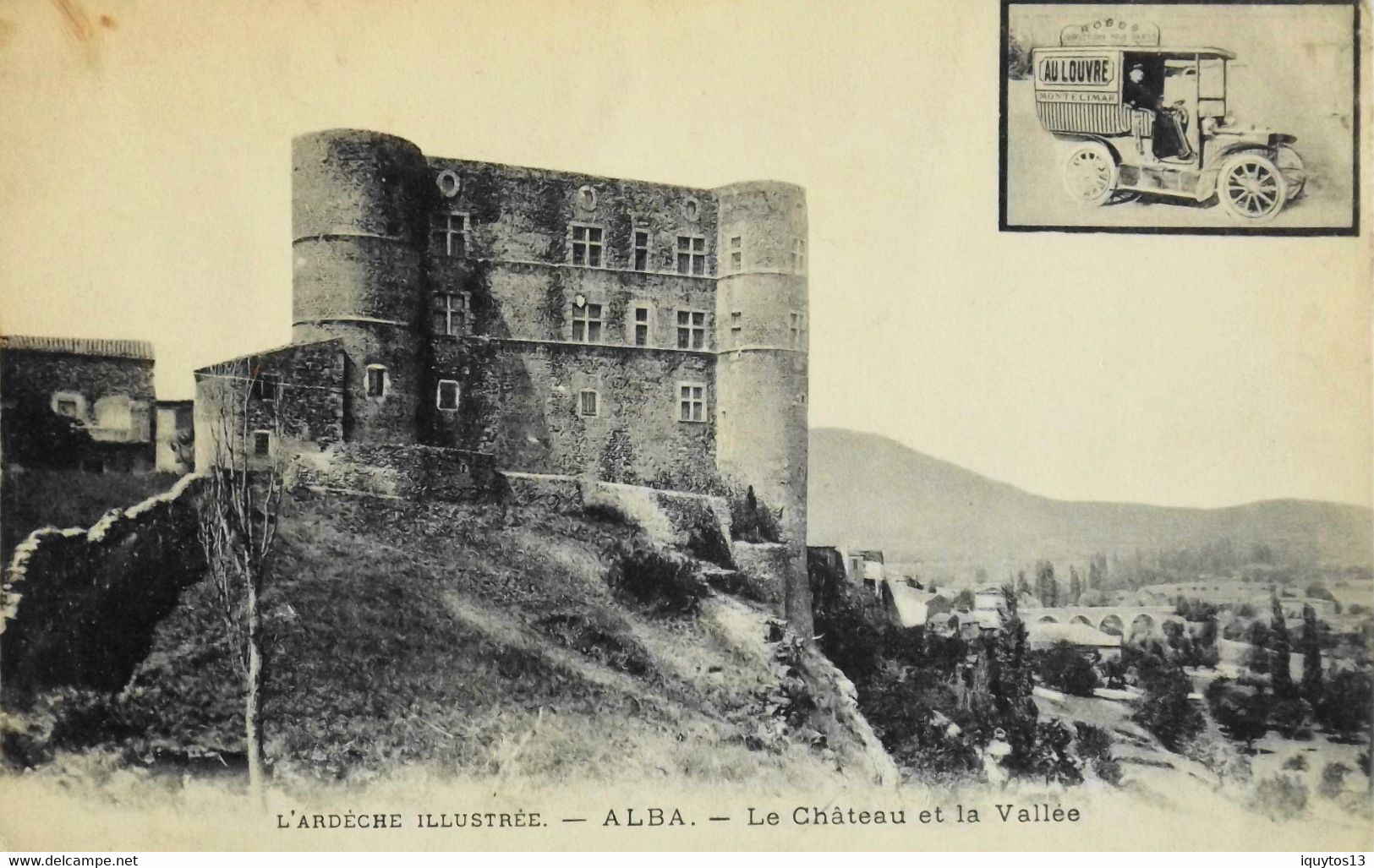 CPA - [07] Ardèche > ALBA LA ROMANE - LE CHATEAU Et La Vallée - BE - Altri & Non Classificati