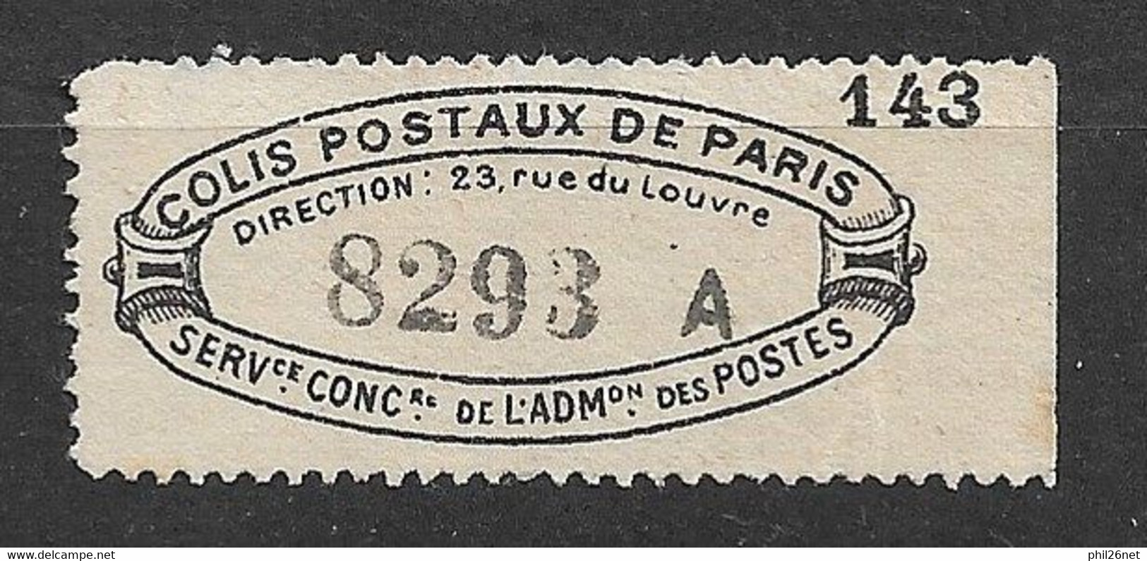 France Colis Postaux  Paris  Cérès N° 84    Neuf  ( *  )   B/TB  Voir Scans Solde - Mint/Hinged