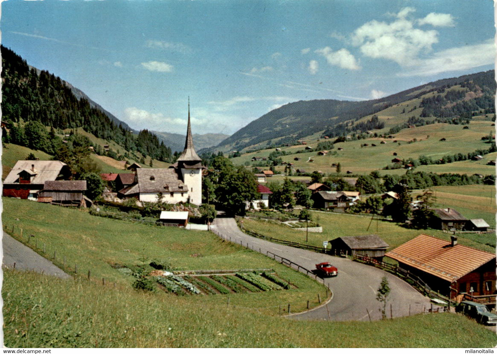 Gsteig Bei Gstaat Mit Blick Nach Norden (769) * 8. 7. 1972 - Gsteig Bei Gstaad