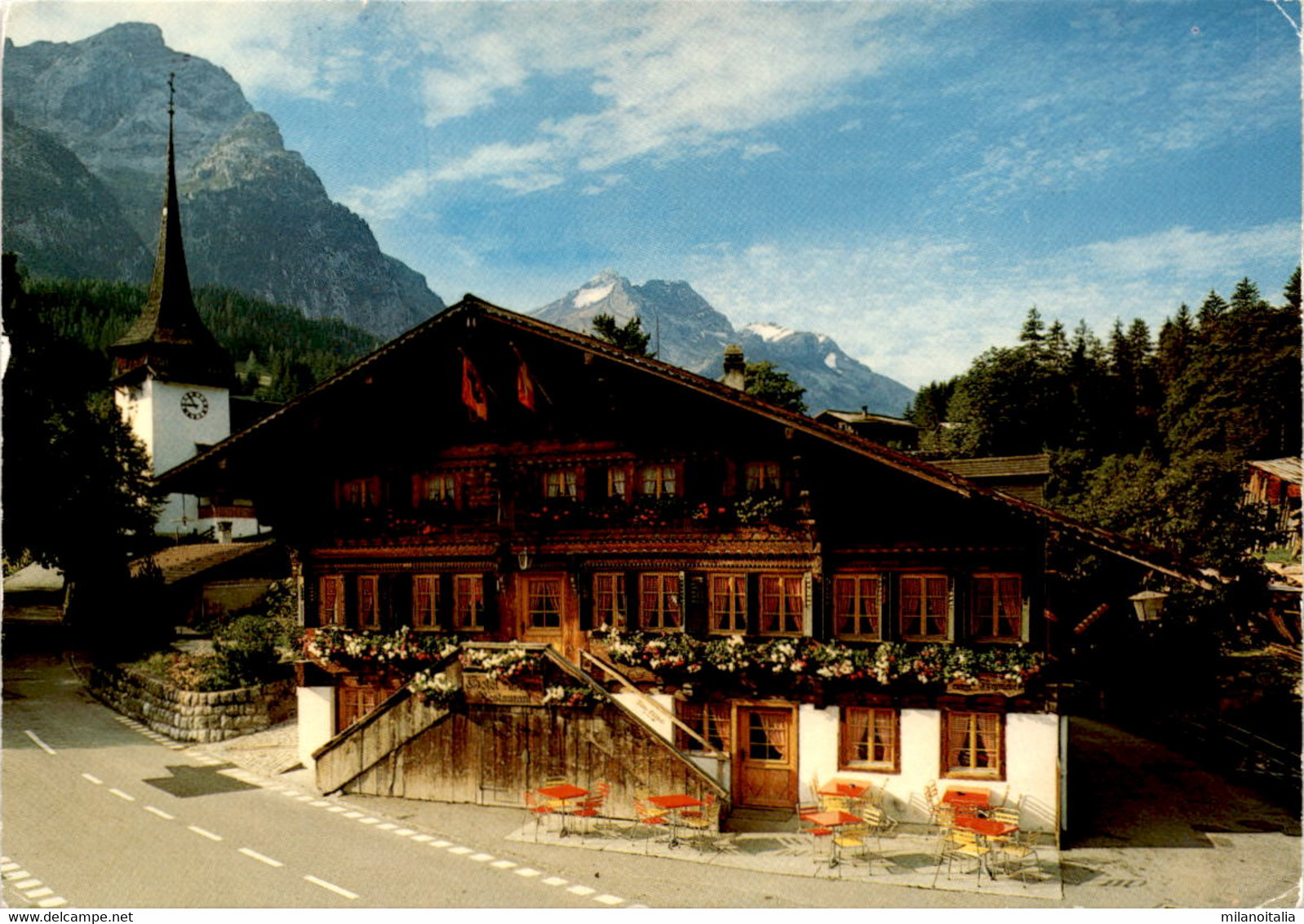 Gsteig - Chalet Suisse Et Massif Des Diablerets (34854) * 27. 2. 1985 - Gsteig Bei Gstaad