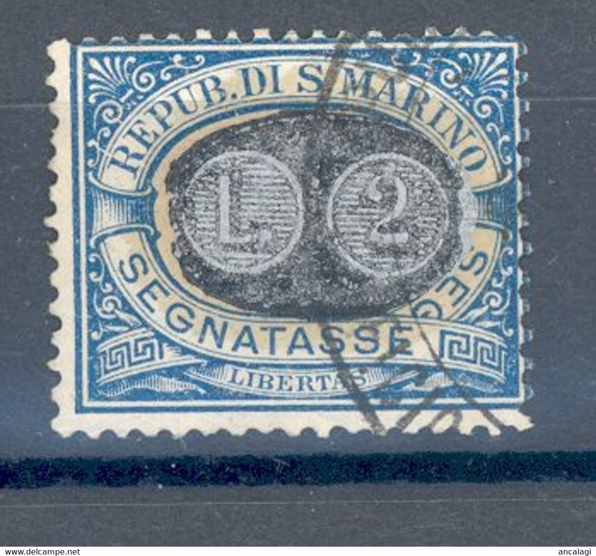 RSM F.lli USATI SEGNATASSE 028 (Mascherine) - San Marino 1931 - 1v. Da L.2 Su C.5 - Timbres-taxe