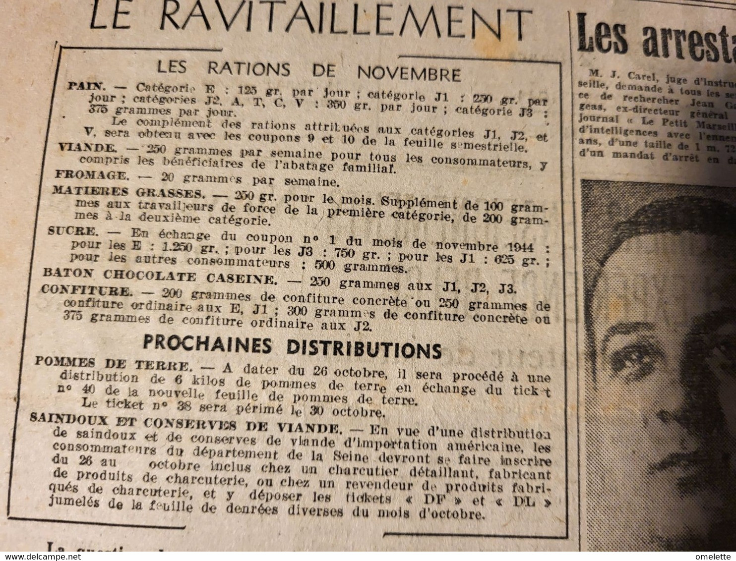 FIGARO 44/MISSION D ORMESSON/EPURATION GAILLARD BOURRAGRAS /RAVITAILLEMENT - Informations Générales