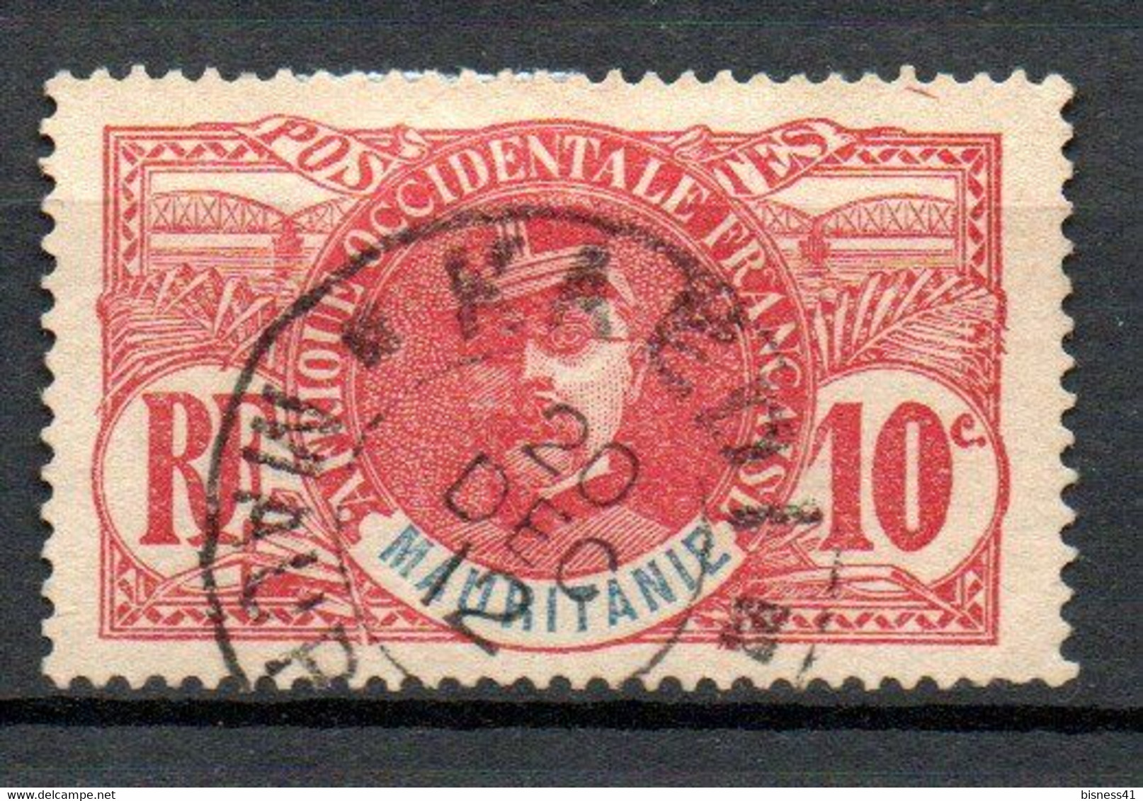 Col32 Colonie Mauritanie N° 5 Oblitéré Cote : 7,00€ - Used Stamps