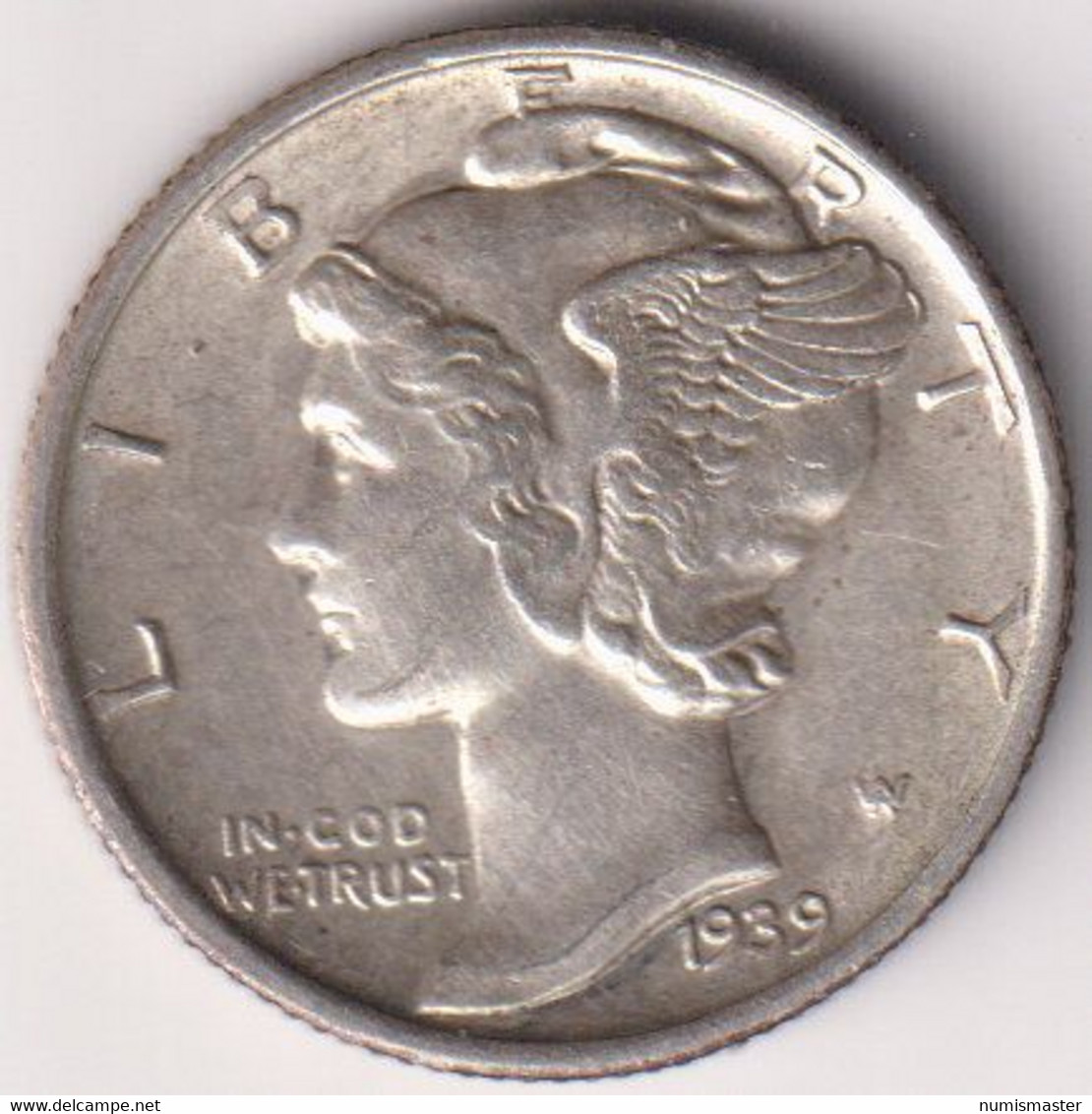 1939 S , MERCURY DIME - 1916-1945: Mercury