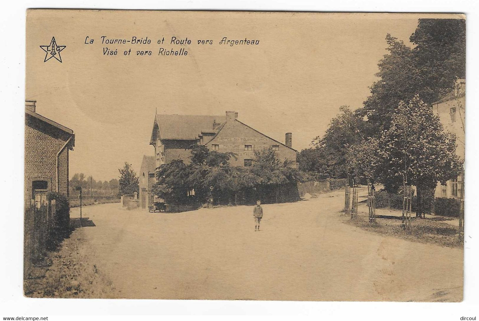 51185  Le  Tourne  Bride  Et  Route  Vers  Argenteau  Visé Et  Vers  Richelle - Visé