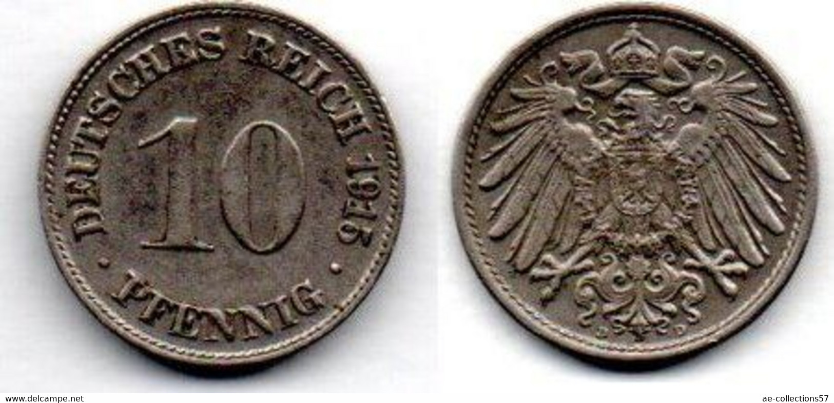 MA 18894  / Allemagne - Deutschland - Germany 10 Pfennig  1915 D SUP - 10 Pfennig