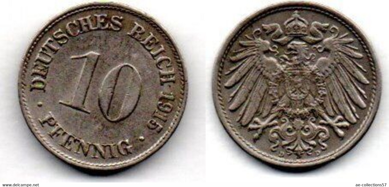 MA 18895  / Allemagne - Deutschland - Germany 10 Pfennig 1915 D SUP - 10 Pfennig