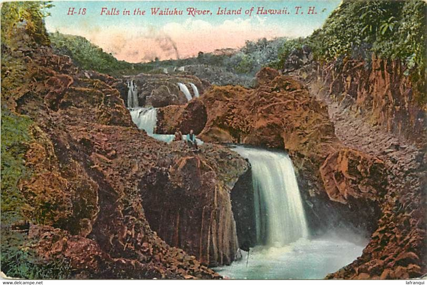 Pays Div -ref CC385- Etats Unis -usa - Falls In The Wailuku River - Island Of Hawai - Cascades - Cascade  - - Big Island Of Hawaii