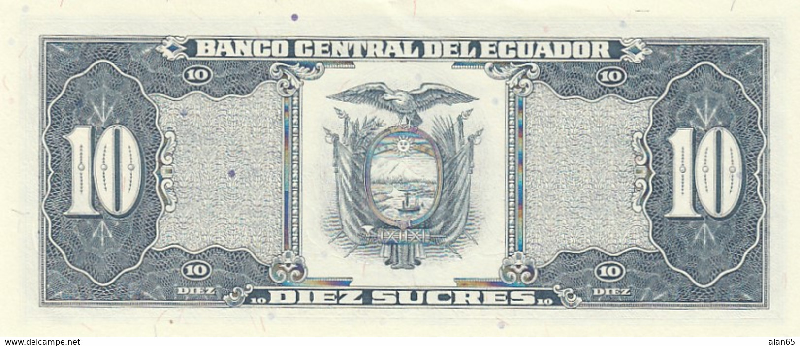 Ecuador #121, 10 Sucres 1988 Banknote - Ecuador