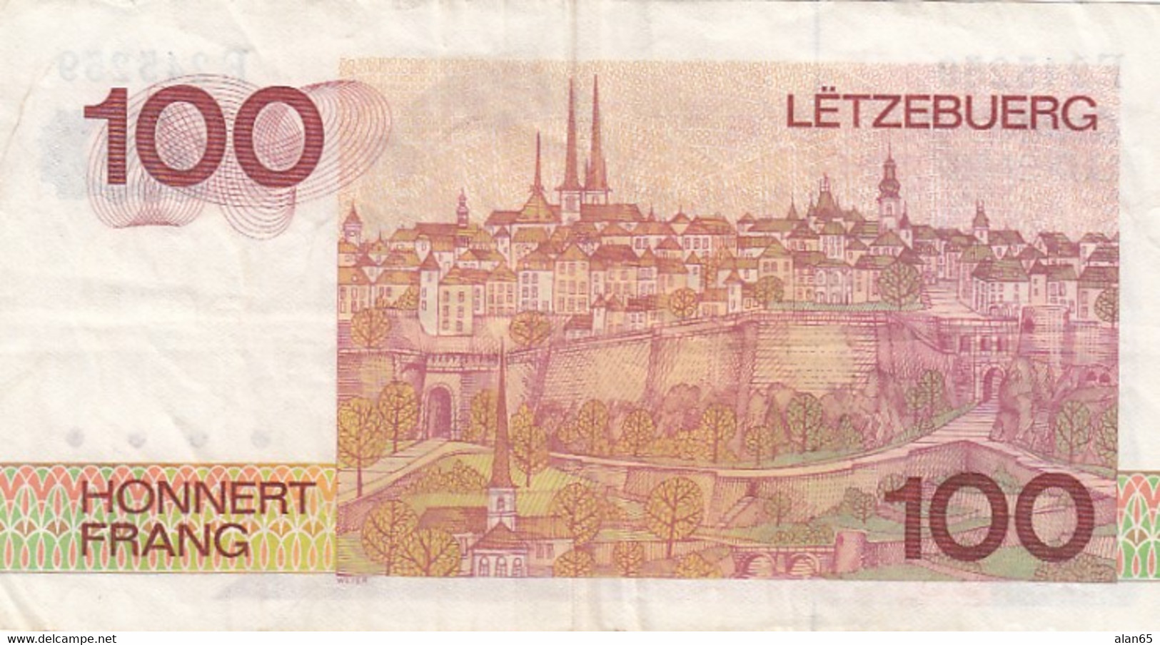 Luxembourg #69b, 100 Francs, 1980 Banknote - Lussemburgo