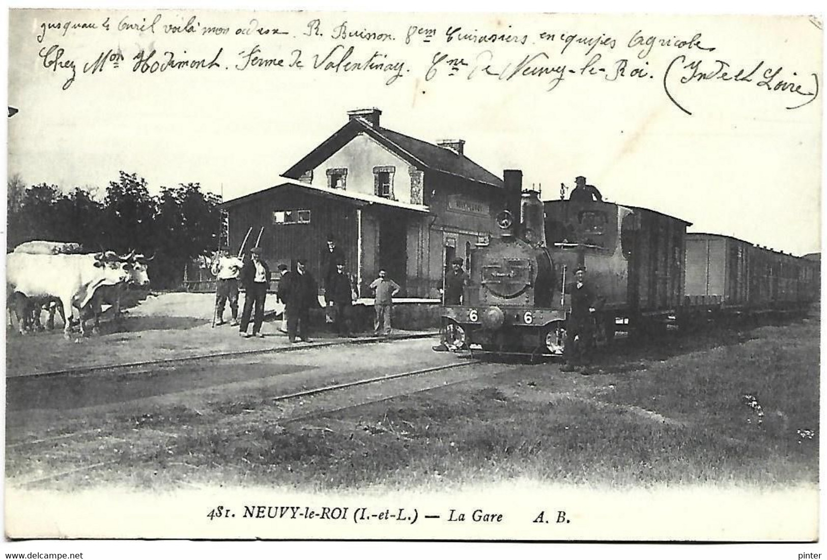 NEUVY LE ROI - La Gare - TRAIN - Neuvy-le-Roi