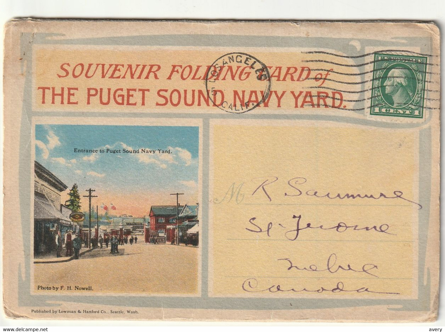 Souvenir Folding Card Of The Puget Sound Navy Yard, Washington State - Seattle