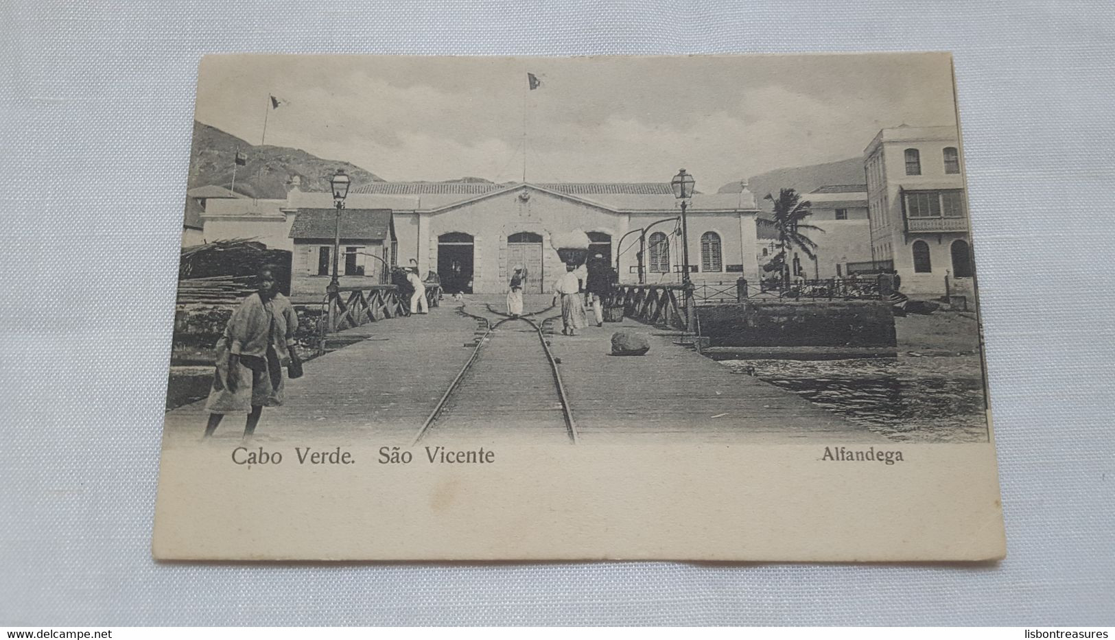 ANTIQUE POSTCARD CABO VERDE SÃO VICENTE - ALFANDEGA UNUSED 1900'S - Cap Vert