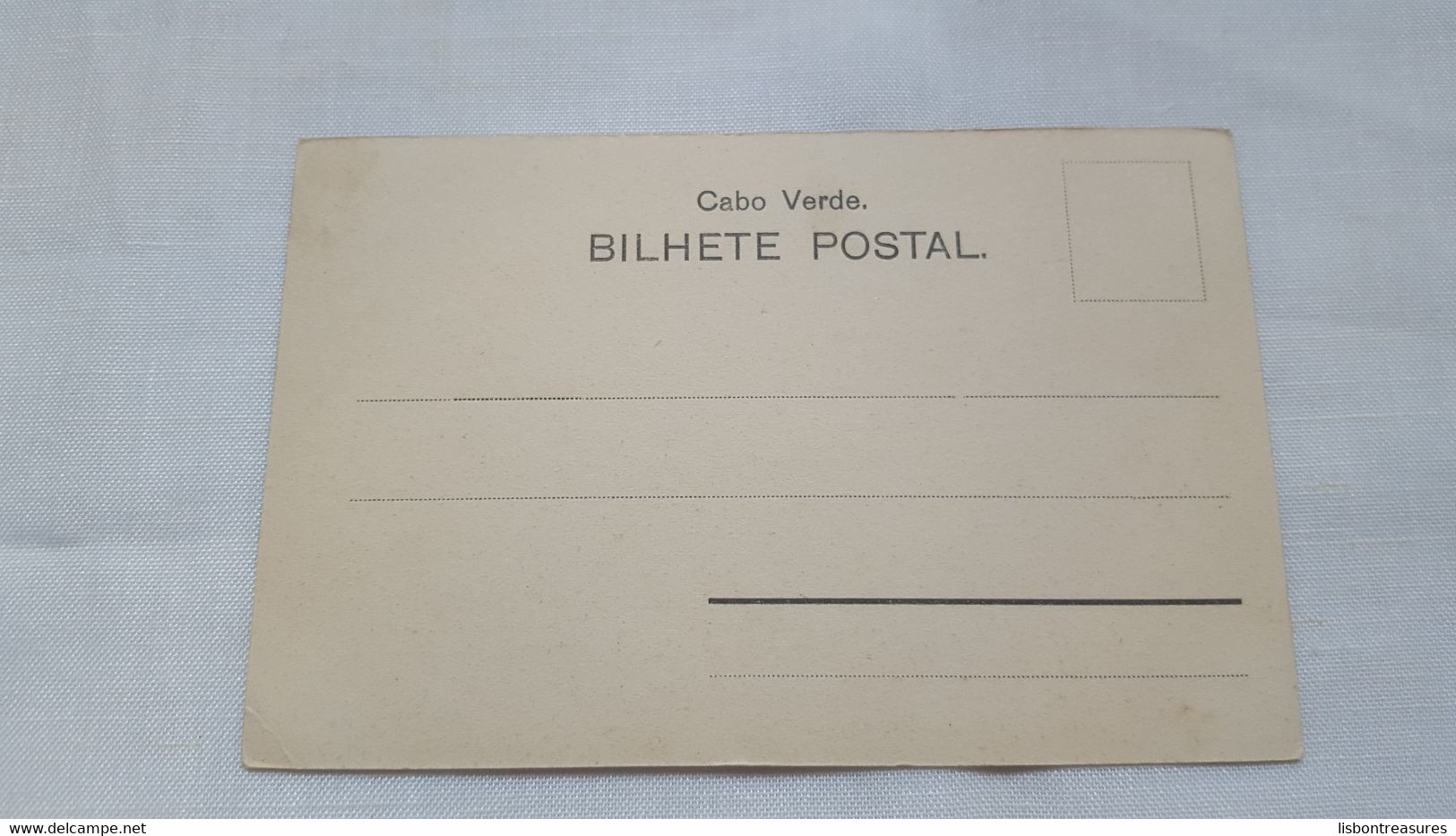 ANTIQUE POSTCARD CABO VERDE SÃO VICENTE - ALFANDEGA UNUSED 1900'S - Cap Vert