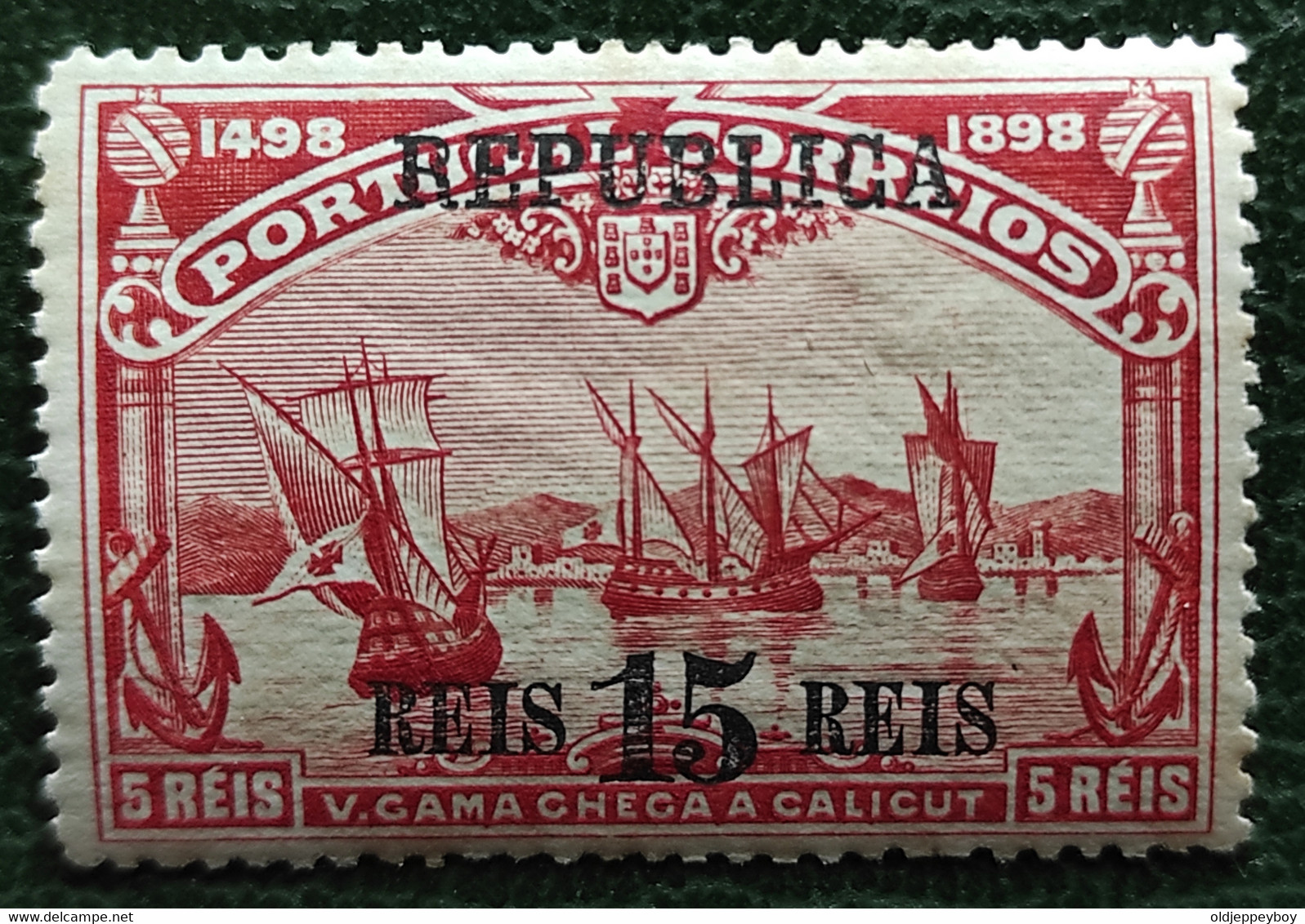 Timbres - Portugal - 1898 - 15 Reis - Republica - Surchargé - Neufs