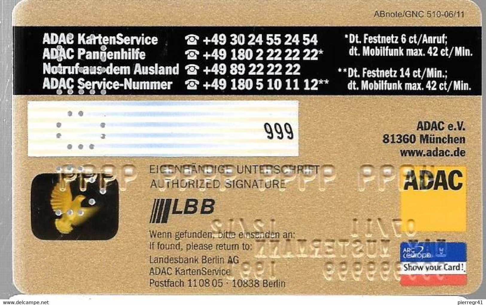 -CARTE-MAGNETIQUE-DEUTCH-ABAC MOBIL-VISA-12/12-Factice-Perforée-TBE-RARE - Cartes Bancaires Jetables