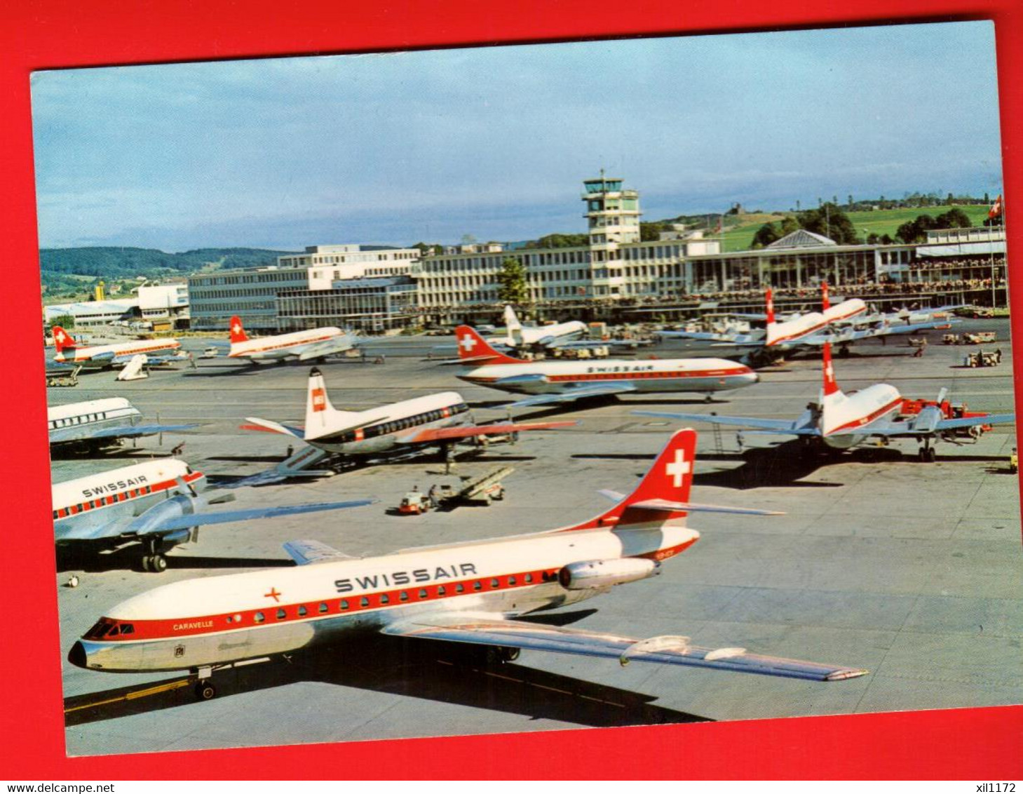 ZUN-08 Flughafen Zürich Kloten Airport With Swissair Planes. Used To Switzerland. - Aerodrome