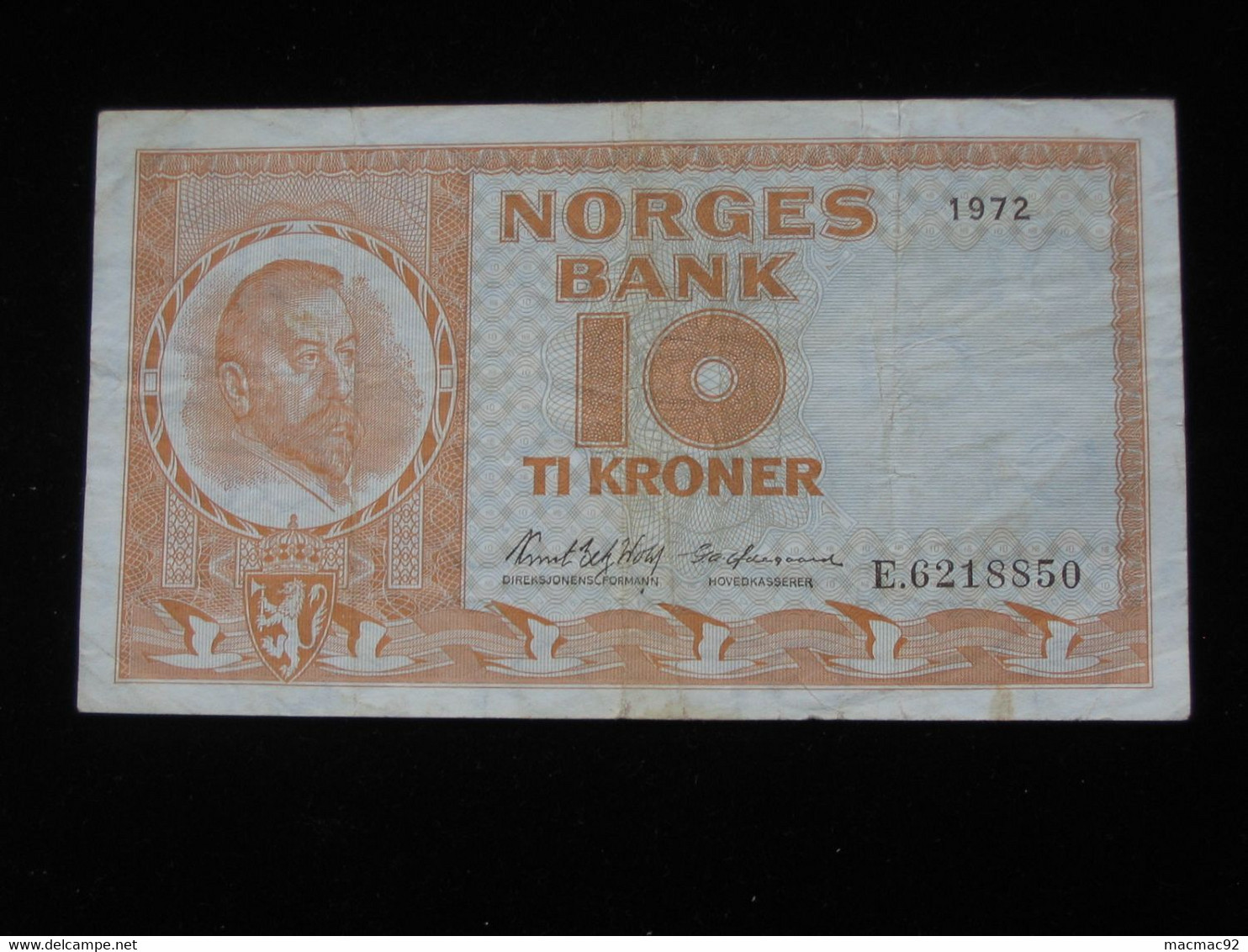 NORVEGE - 10 Ti  Kroner - Norges Bank  **** EN ACHAT IMMEDIAT **** - Norway