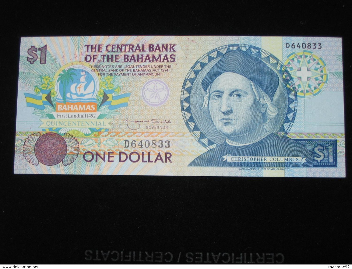 BAHAMAS - 1 One Dollar 1992 - The Central Bank Of The Bahamas  *** EN ACHAT IMMEDIAT **** - Bahamas