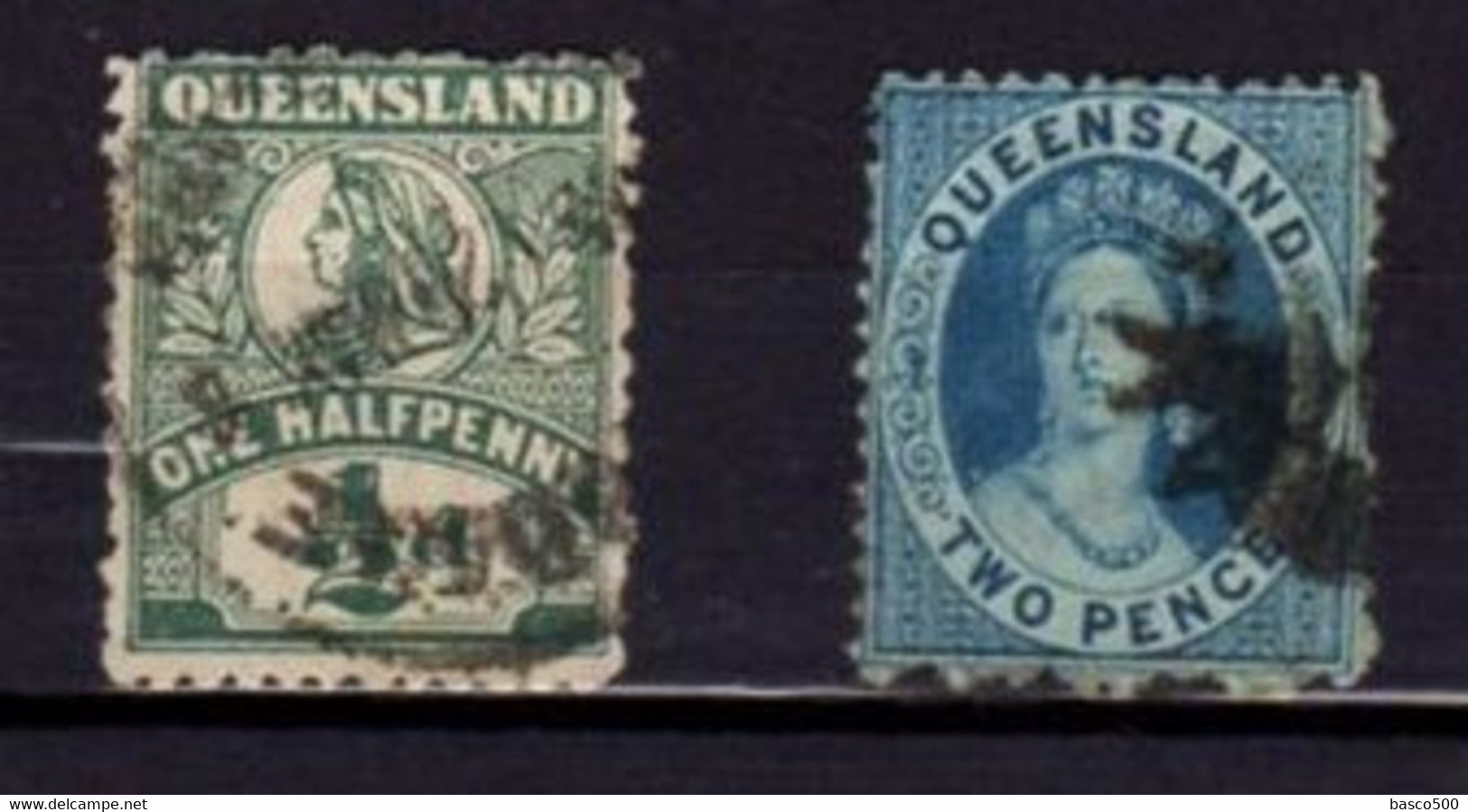 QUEENSLAND 8 Timbres Oblitérés Dont Railways - Used Stamps