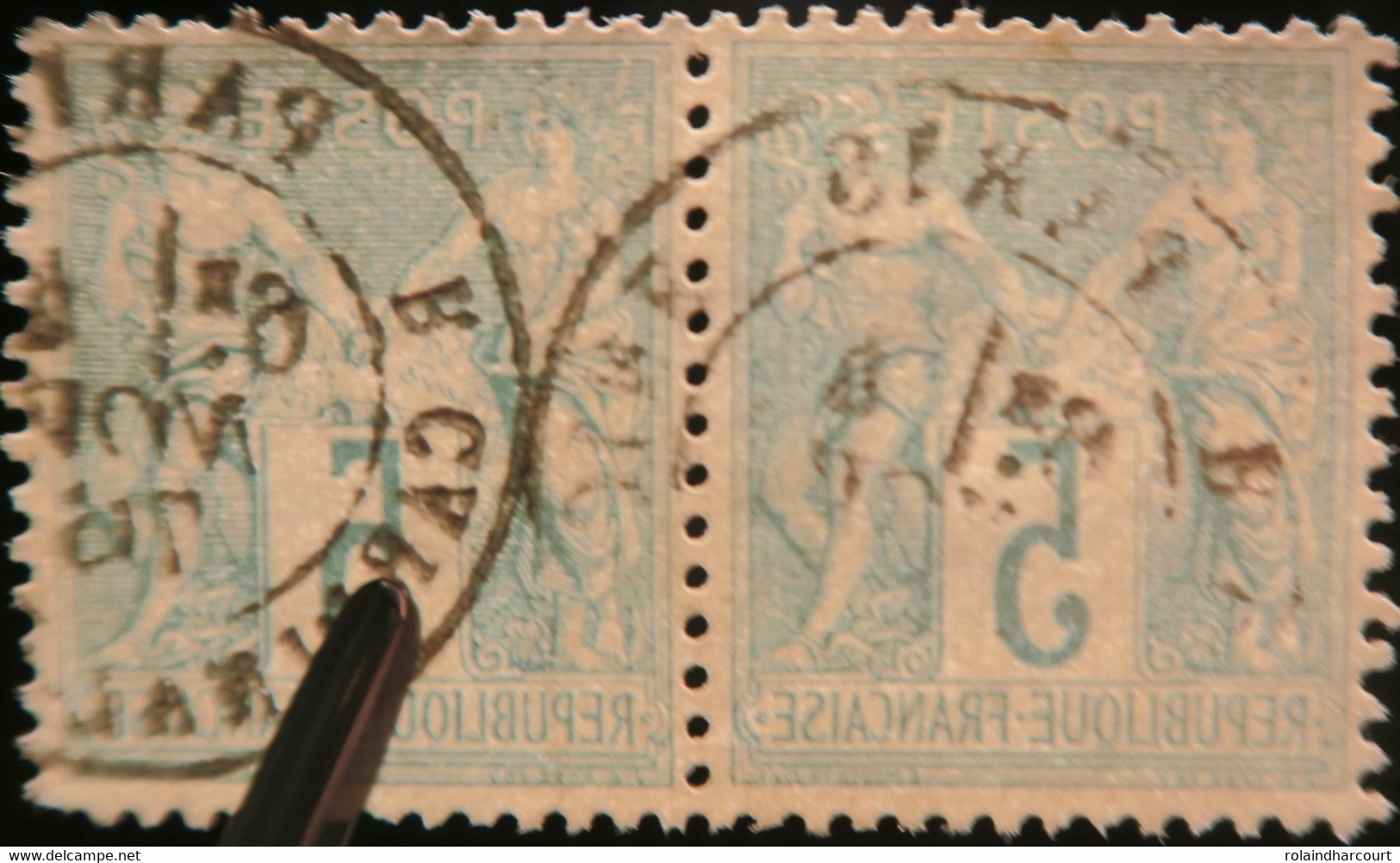 R1311/2674 - SAGE TYPE I (PAIRE) N°64 CàD De PARIS RUE CARDINAL LEMOINE 4 NOVEMBRE 1876 - Cote (2023) : 135,00 € - 1876-1878 Sage (Type I)