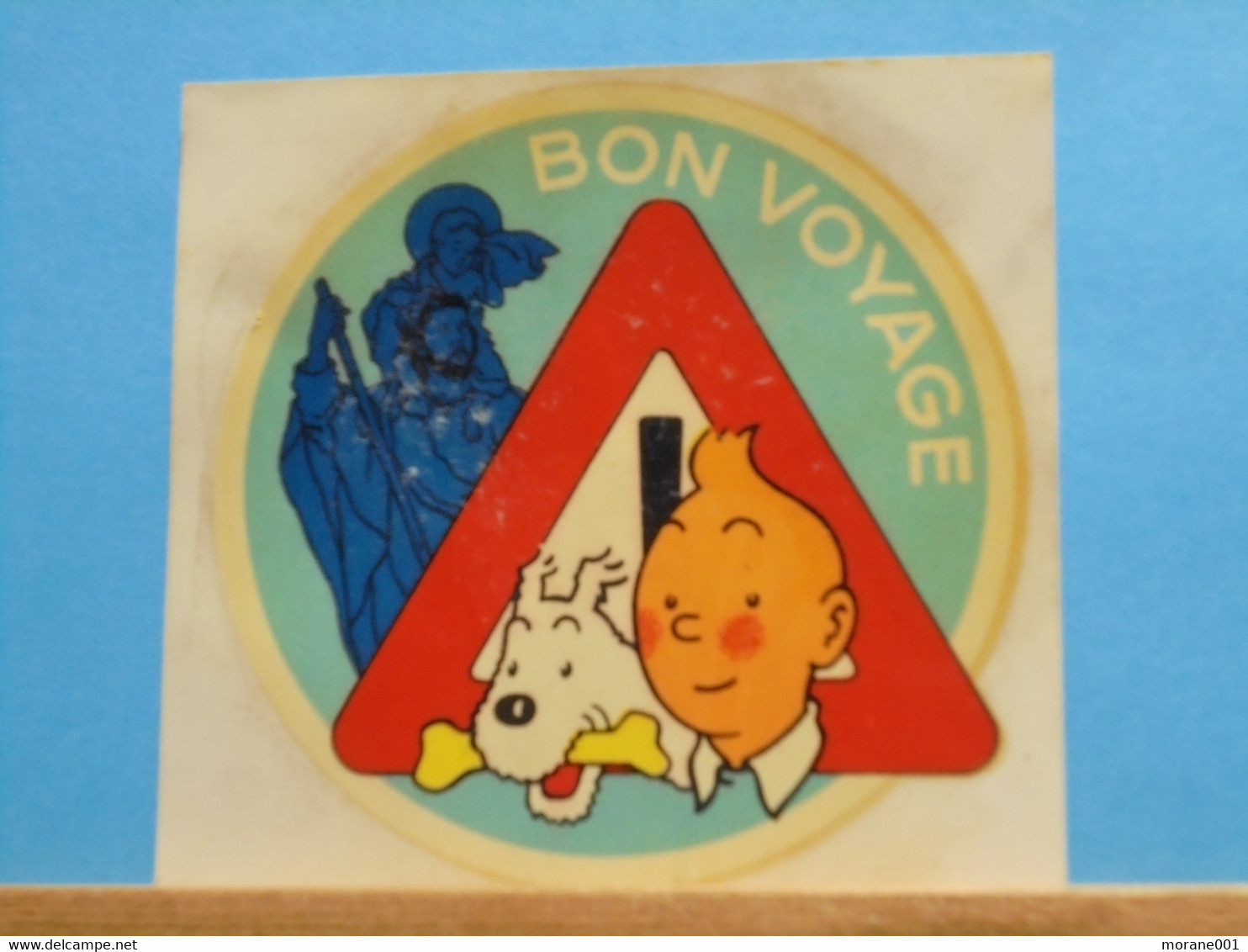 Décalcomanie Tintin Bon Voyage Hergé - Tintin